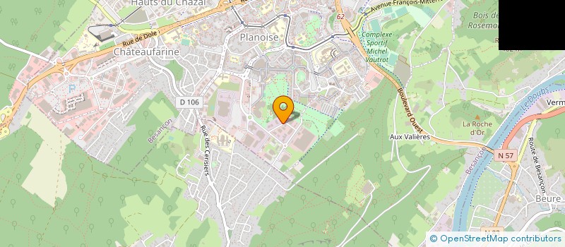 localisation de l'entreprise ALFLATEL à BESANCON