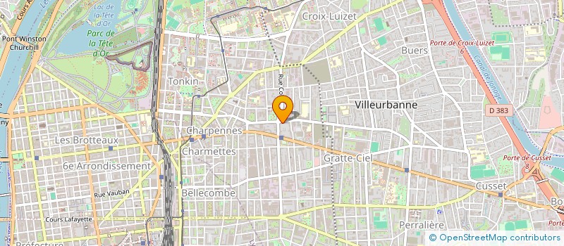 localisation de l'entreprise ALFM à VILLEURBANNE
