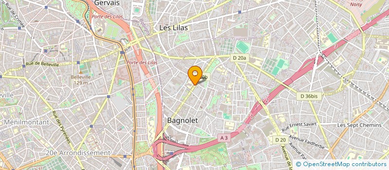 localisation de l'entreprise ALFO RENOV à BAGNOLET