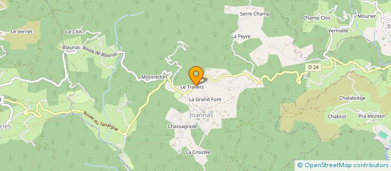 localisation de l'entreprise ALFONZELLE  JOANNAS