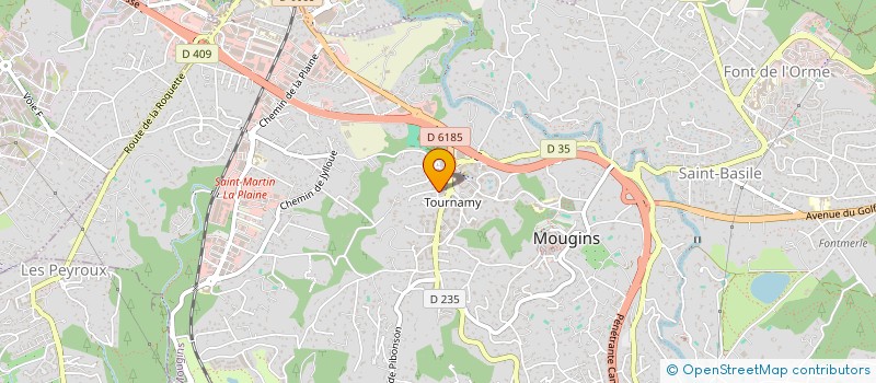 localisation de l'entreprise ALFOR à MOUGINS