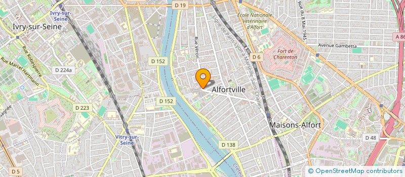 localisation de l'entreprise ALFORTDIS à ALFORTVILLE