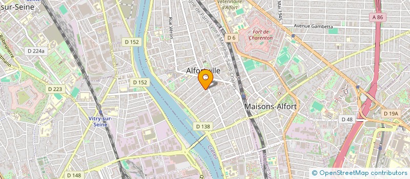 localisation de l'entreprise ALFORTVILLAISE D IMPRESSION  ALFORTVILLE