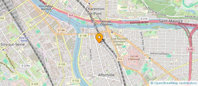localisation de l'entreprise ALFORTVILLAISE PARENT INDEPENDANT CITOYE à ALFORTVILLE