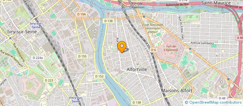 localisation de l'entreprise ALFORTVILLE BRIE COMTE ROBERT à ALFORTVILLE