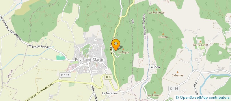 localisation de l'entreprise ALFRAMEL  PUY-SAINT-MARTIN