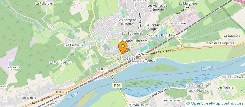 localisation de l'entreprise ALFRAN GESTION LANGEAIS  LANGEAIS