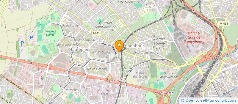 localisation de l'entreprise ALFRED  STRASBOURG