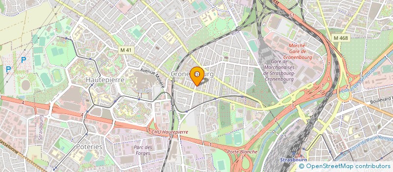 localisation de l'entreprise ALFRED KERN ET FILS à STRASBOURG