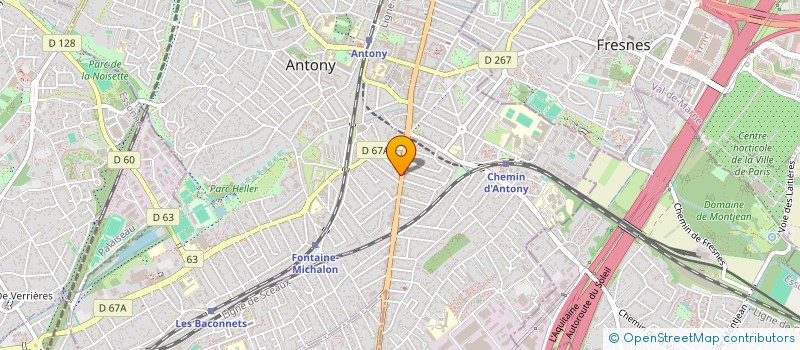 localisation de l'entreprise ALFRED RABEFARIHY ORTHOPEDIE à ANTONY