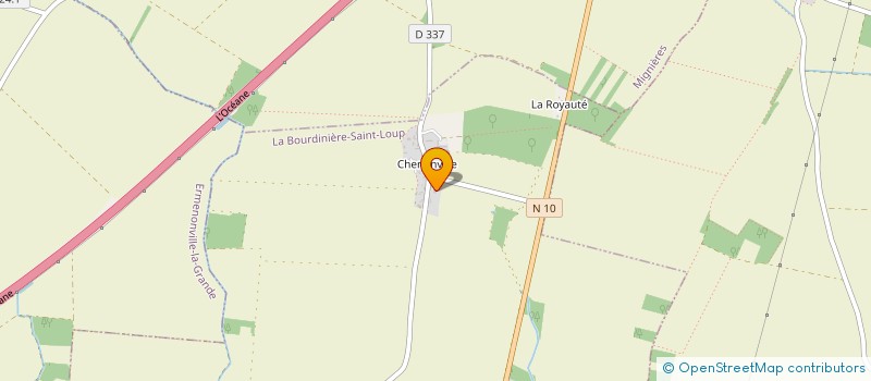 localisation de l'entreprise ALFRED RAVALEMENT à LA BOURDINIERE-SAINT-LOUP