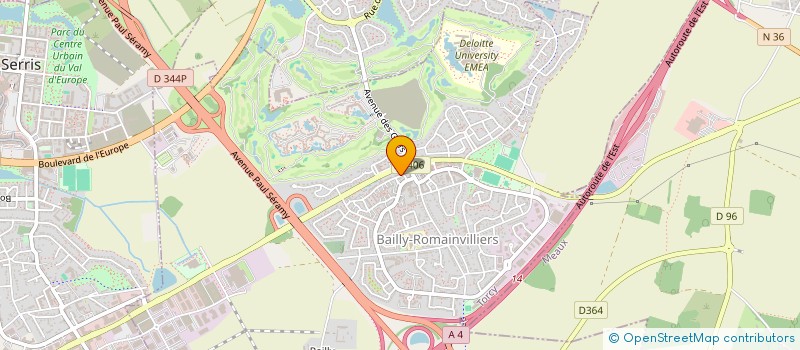 localisation de l'entreprise ALFRED SOCIETY  BAILLY-ROMAINVILLIERS