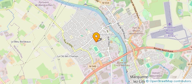 localisation de l'entreprise ALFREDA  WAMBRECHIES