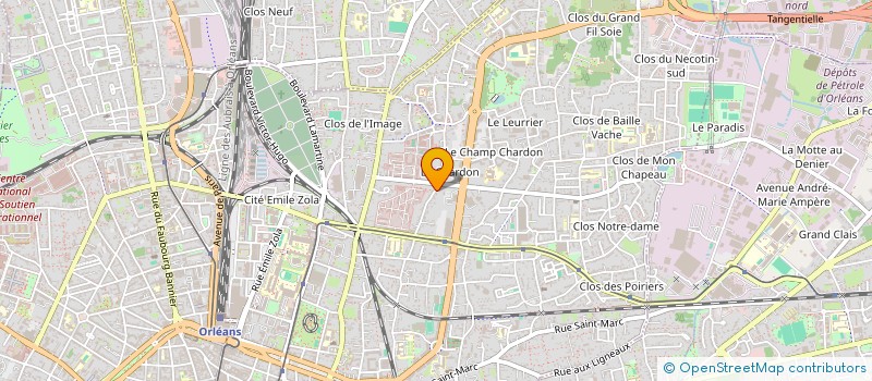localisation de l'entreprise ALFROY CHAUFFAGE à ORLEANS