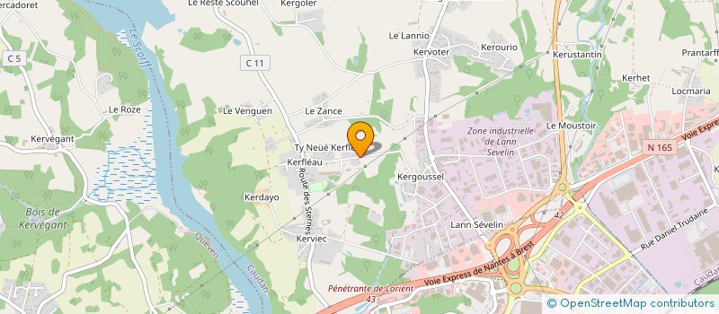 localisation de l'entreprise ALFY IMMOBILIER  CAUDAN