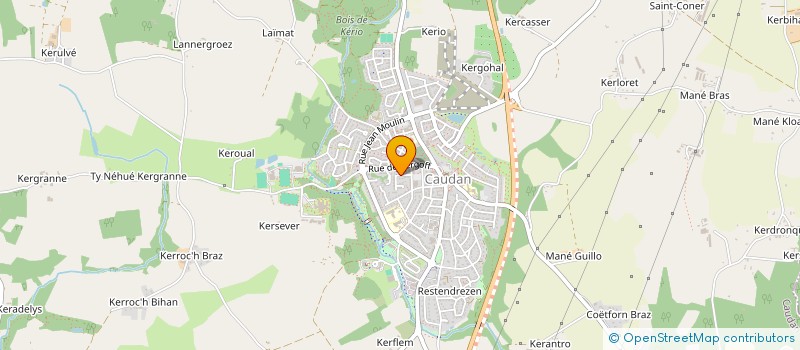 localisation de l'entreprise ALFYREN à CAUDAN