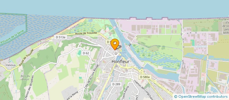 localisation de l'entreprise ALG  HONFLEUR