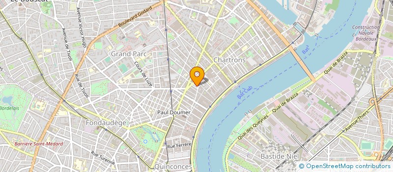 localisation de l'entreprise ALG à BORDEAUX