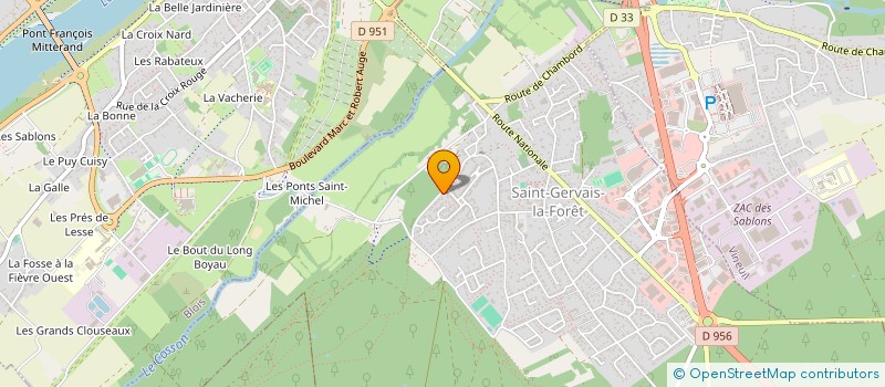 localisation de l'entreprise ALG  SAINT-GERVAIS-LA-FORET