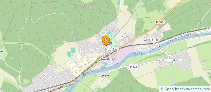 localisation de l'entreprise ALG  NOVILLARS