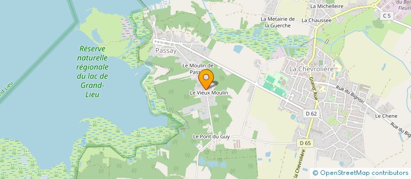 localisation de l'entreprise ALG  LA CHEVROLIERE