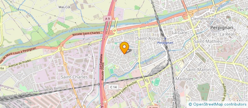 localisation de l'entreprise ALG  PERPIGNAN