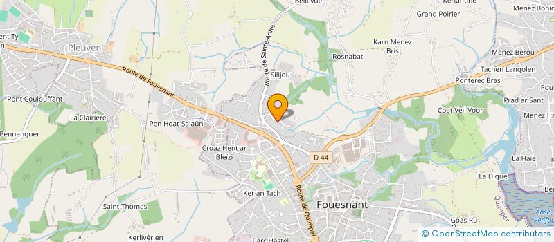 localisation de l'entreprise ALG  FOUESNANT