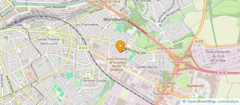 localisation de l'entreprise ALG  MONDEVILLE