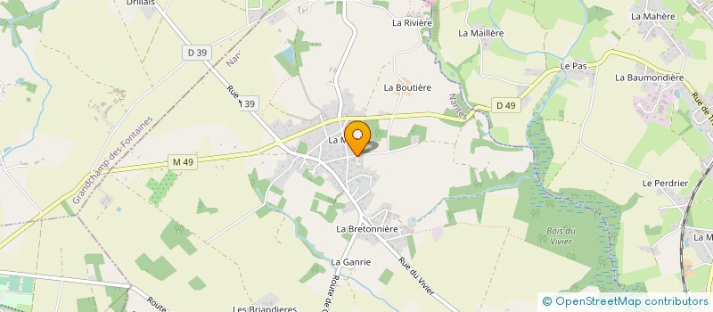 localisation de l'entreprise ALG AMICALE LAIQUE GESVRISNES  CHAPELLE-SUR-ERDRE (LA)