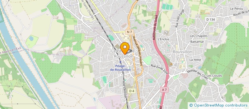 localisation de l'entreprise ALG ANJOU  LE PEAGE-DE-ROUSSILLON