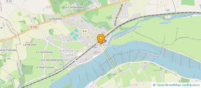 localisation de l'entreprise ALG-DUB  INGRANDES-LE-FRESNE-SUR-LOIRE