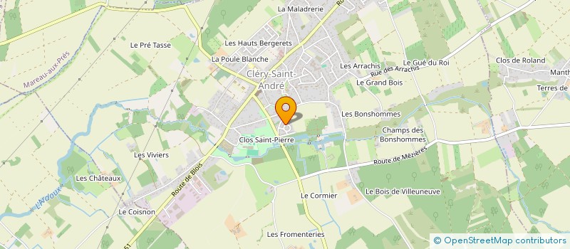 localisation de l'entreprise ALG FESTI LOC  CLERY-SAINT-ANDRE