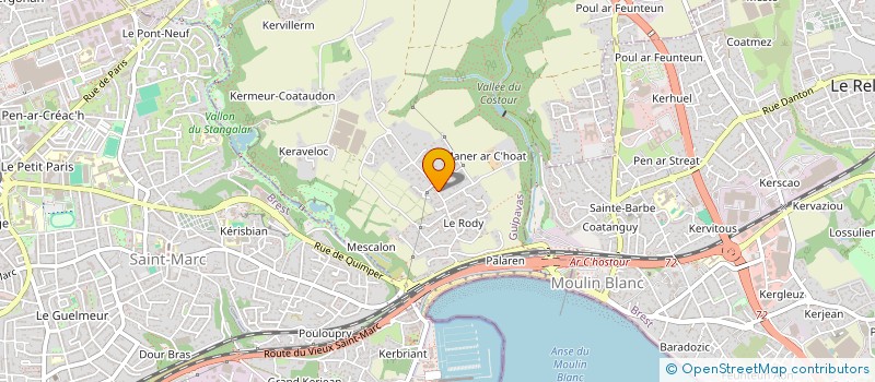 localisation de l'entreprise ALG INVESTISSEMENTS  GUIPAVAS