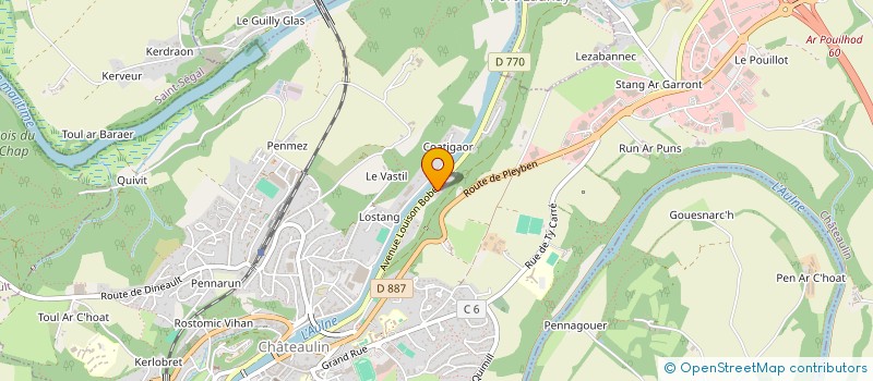 localisation de l'entreprise ALG MOTO  CHATEAULIN