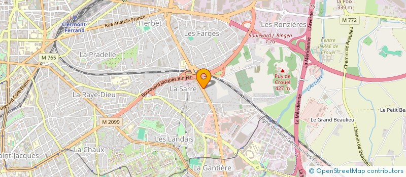 localisation de l'entreprise ALG3 à CLERMONT-FERRAND