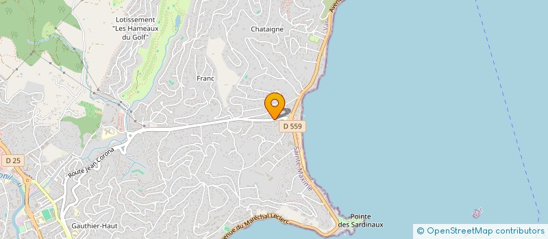 localisation de l'entreprise ALGA 83 INVEST à SAINTE-MAXIME