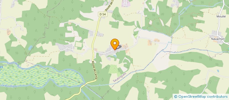 localisation de l'entreprise ALGA  SAUBRIGUES