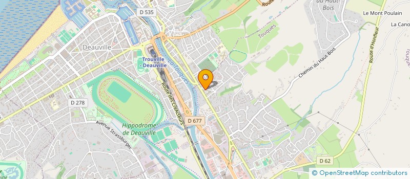 localisation de l'entreprise ALGADO  TOUQUES