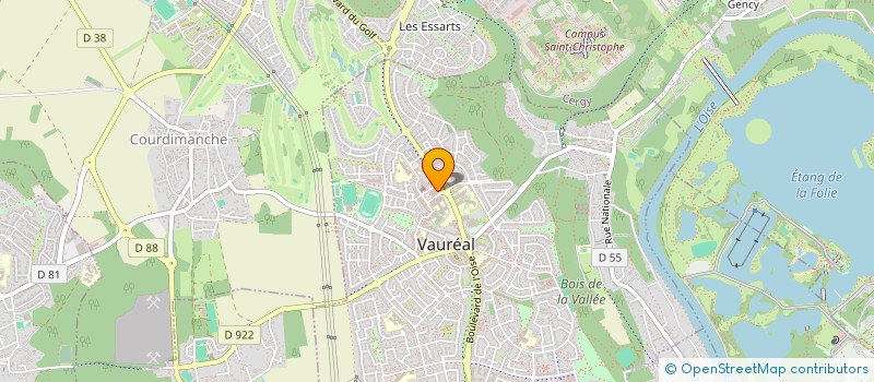 localisation de l'entreprise ALGALIA BEAUTE ET RELAXATION à VAUREAL