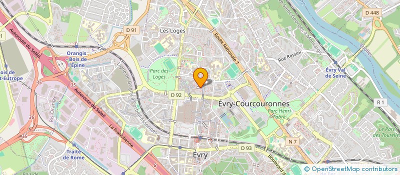 localisation de l'entreprise ALGAM KS ELECTRONIQUE  EVRY-COURCOURONNES