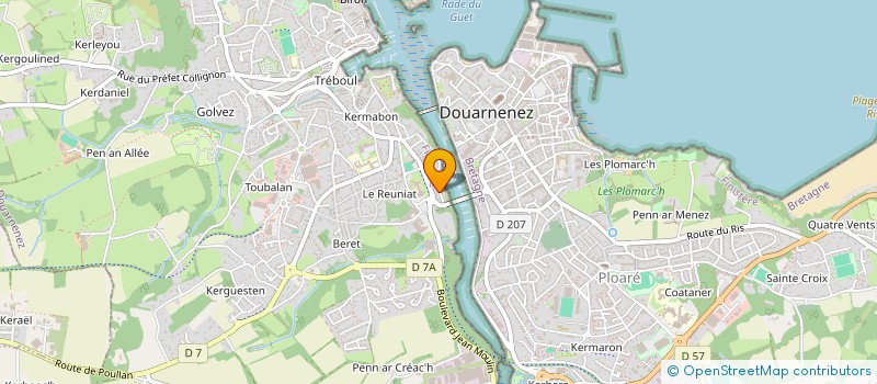 localisation de l'entreprise ALGAMA  DOUARNENEZ