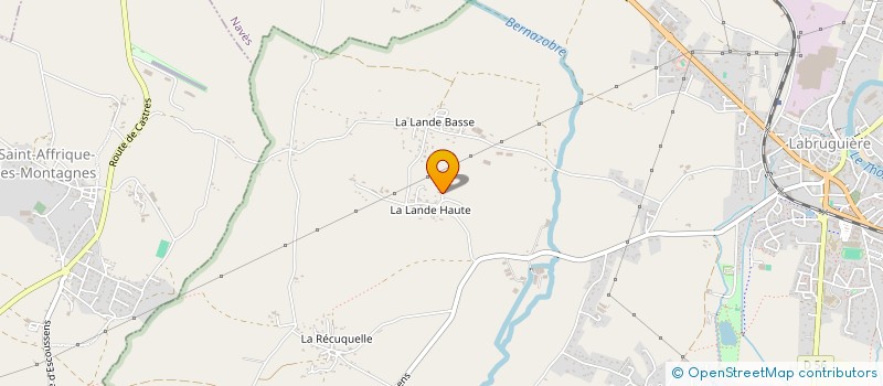 localisation de l'entreprise ALGANS  LABRUGUIERE