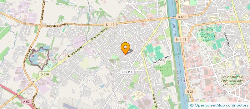 localisation de l'entreprise ALGAR  LE PASSAGE