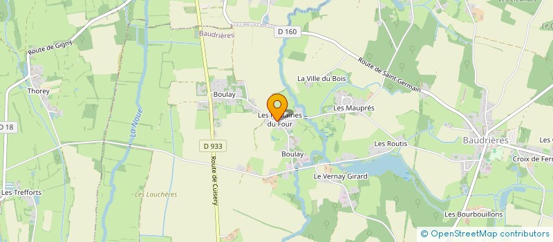 localisation de l'entreprise ALGAR  BAUDRIERES