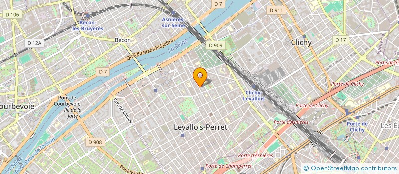 localisation de l'entreprise ALGAR IMMO à LEVALLOIS-PERRET