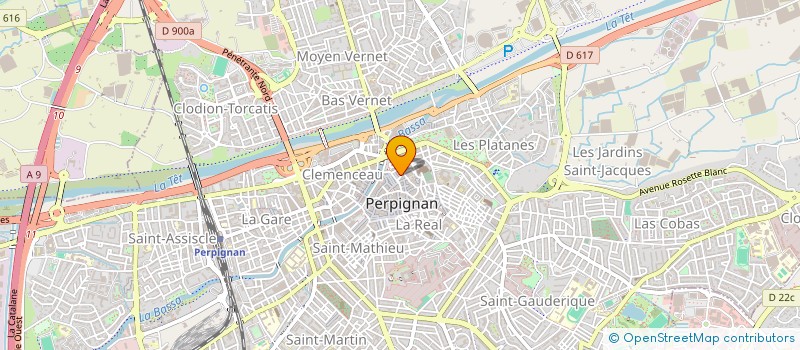 localisation de l'entreprise ALGASTOR  PERPIGNAN