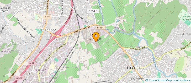 localisation de l'entreprise ALGASUN  LA FARLEDE