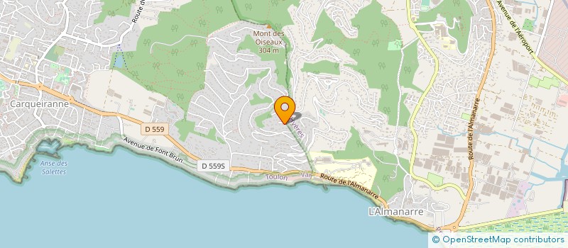 localisation de l'entreprise ALGB CONSEIL  CARQUEIRANNE