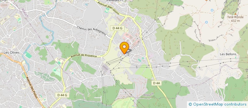 localisation de l'entreprise ALGD ENERGIE  ALLAUCH