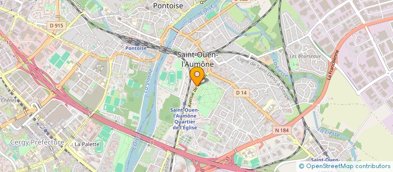 localisation de l'entreprise ALGE à SAINT-OUEN-L'AUMONE